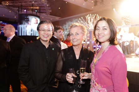 The guests at the Australia Day 2013 reception having a good time.